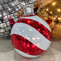 Ballons de Noël géants gonflables boule à miroir pour l'extérieur, imperméables et brillants, décorations pour événements et fêtes.