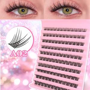 Fluffy 3D <b>Cluster</b> <b>Lashes</b> Super Matter Black Smoothest Mink Wholesale Individual Volume 8Mm 16Mm Eyelash Extension Party Makeup - Product Image 4