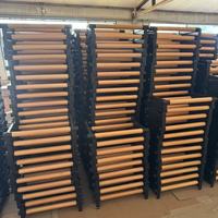 Barres parallèles en bois pour entraînement de calisthénie professionnel, base stable antidérapante, équipement de gym durable et écologique pour pompes