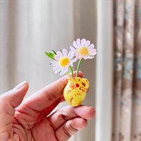 8 mini-vases aimantés - Vases à bourgeons magnétiques 2025 Nouveaux mini-aimants en céramique mignons pour réfrigérateur Vase à fleurs en céramique 3D amusant