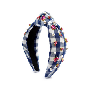 عصابة رأس نسائية عصرية على شكل زهرة فاخرة مزينة بالكريستال - Product Image 5