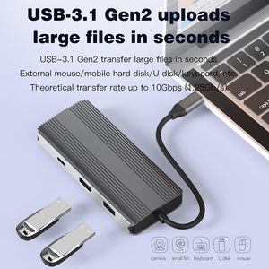 Hub USB C 8 Ports OEM 8 in1 Type C Hub avec HDMI 8K 30Hz RJ45 1000M PD 100W Compatible avec <span class=keywords><strong>MacBoo</strong></span> k Pro Del l H P - Product Image 4