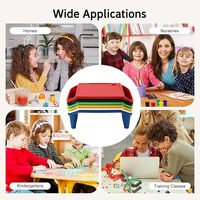 Offre Spéciale plateau d'activité portable empilable stable en plastique bureau pour enfants avec rangement latéral pour dessin collations étude