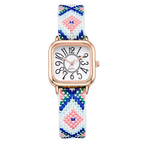 Nouvelle montre pour femme avec bracelet tissé, montre à quartz élégante - Product Image 5