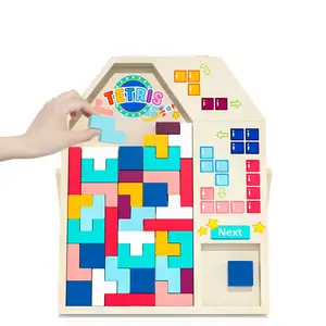 Kinderen Intelligentie Ontwikkeling Gemonteerd Speelgoed Houten Montessori Puzzel Holz Spel Voor Jongens En Meisjes