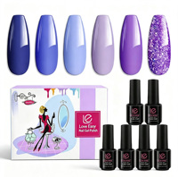 Vernis Gel Scintillant Couleurs Fluorescentes Automne – Kit de 6 Couleurs pour Ongles, Haute Pigmentation, Luxe, Végan, Non Toxique, OEM ODM Marque Privée