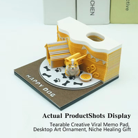 2025 bloc-notes 3D personnalisé Corgi chien bloc-notes papier signet bureau Decora cadeau d'anniversaire de noël pour les enfants