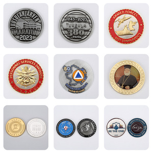 Pièces de monnaie commémoratives personnalisées en alliage de zinc, souvenirs touristiques gravés, cadeaux d'affaires, médailles métalliques durables - Product Image 1