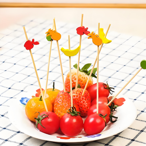 ไม้จิ้มฟันไม้ไผ่ธรรมชาติ90/120/150มม. แบบใช้แล้วทิ้งไม้ไผ่ขนาดเล็กสำหรับตกแต่งอาหาร ww-bsk1810 - Product Image 4