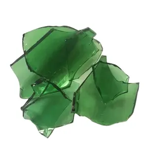 Transparant Geplette Glasvezel Amber Gerecycled Gebroken Glasscherven Chips