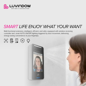 Luvindow <span class=keywords><strong>porte</strong></span> <span class=keywords><strong>coulissante</strong></span> à cadre Ultra mince Double verre de sécurité trempé portes multi-rails pour Villa à faible entretien - Product Image 4