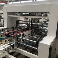 Machine automatique à grande vitesse de pliage et de collage de boîtes en carton Machine de collage de dossiers Flexo Machine de collage et de pliage de boîtes