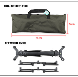 YOUME <span class=keywords><strong>support</strong></span> de <span class=keywords><strong>canne</strong></span> à pêche rétractable réglable en aluminium <span class=keywords><strong>pour</strong></span> <span class=keywords><strong>carpe</strong></span> - Product Image 4