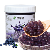 3kg teh gelembung Blueberry rasa buah spaking Boba grosir Blueberry Bursting Boba untuk minuman Popping Boba teh