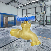 TMOK 1/2 NPT 3/4 GHT Robinet en laiton moderne pour l'extérieur, robinet de machine à laver, robinet de tuyau d'arrosage, robinet d'eau