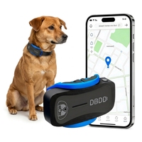 Traceur GPS pour chien alimenté par l'IA, surveillance de la santé et de l'activité 24/7, localisation en temps réel, alertes géofences, LED sonore, étanche, silicone