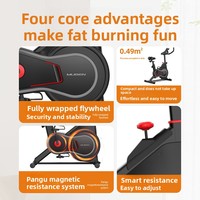 Vélo d'appartement vertical modèle Q8 avec résistance magnétique intelligente, charge maximale 120 kg, pour fitness à domicile et sports d'intérieur