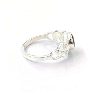 แหวนโกเมนเงินแท้ 925 แหวนพลอยปรับขนาดได้ งานแฮนด์เมด คอลเลคชั่นแหวนสวยๆ เครื่องประดับเงิน ราคาส่ง - Product Image 6