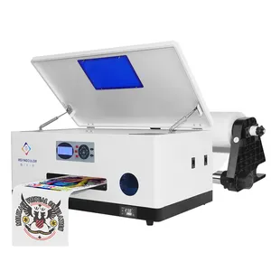 Goedkoopste Dtf-Printer Enkele Kop Xp600 Rol Om Warmteoverdracht Te Rollen Desktop Dtf Printer Tshirt Drukmachine