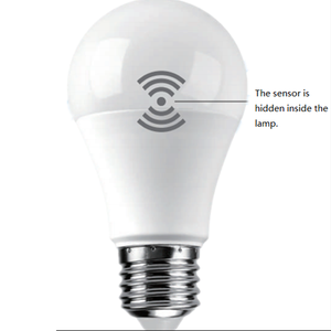 Sensor de Movimiento PIR y Sensor de Microondas, Bombilla LED <span class=keywords><strong>E27</strong></span> de 9W, 12W, 15W, A60 - Product Image 1