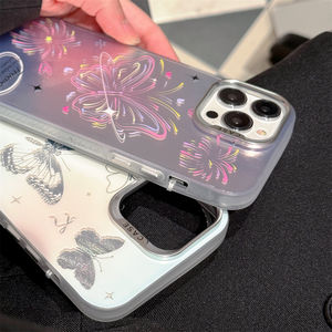 Coque de téléphone portable de luxe anti-chute à motif papillon Design minimaliste pour iPhone 11 12 13 14 <span class=keywords><strong>15</strong></span> Pro Max - Product Image 5