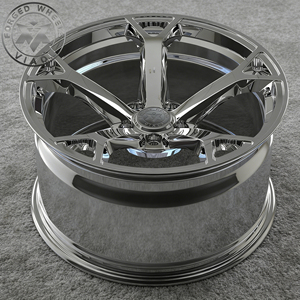 Nouvelles jantes en alliage d'aluminium forgé chromé One Piece de 18 à 22 pouces, personnalisées en argent pour 350z <span class=keywords><strong>370z</strong></span> Nismo V1 - Product Image 1