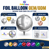 Ballons en aluminium en forme de canne à sucre de Noël de 22 pouces en gros, en stock, OEM/ODM pour fournitures de fête de Noël