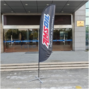 Tùy chỉnh in di động quảng cáo ngoài trời swooper lông cờ quảng cáo bãi biển logo cho triển lãm thương mại biểu ngữ - Product Image 2