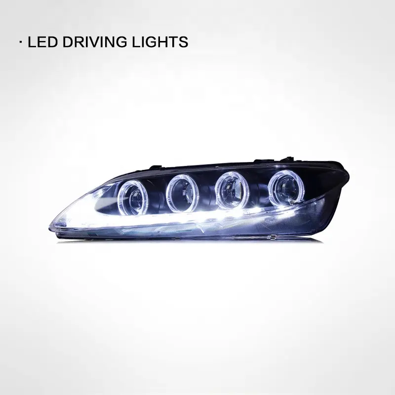 Montaje de faro delantero para Mazda 6, luz LED de circulación diurna, de xenón