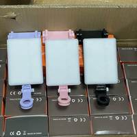 Nouveauté 3000K-7500K Téléphone Led Lumière de Remplissage 60Mah Clip Sur Téléphone Portable Selfie Flash Selfie Lumière pour Vidéo