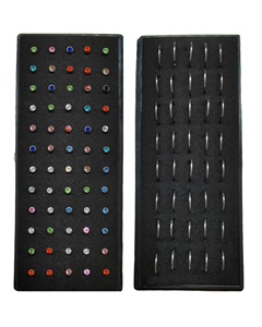 Piercing para la nariz hipoalergénico para <span class=keywords><strong>hombre</strong></span> y mujer, acero inoxidable 316, CZ, joyería, anillos en forma de hueso, 20G/22G, 1.5mm2.0mm 2.5mm - Product Image 5