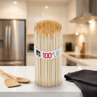 Brochettes en bambou coréennes jetables hygiéniques à long manche, bâtonnets stérilisés propres pour la restauration