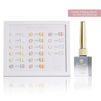 Vernis à ongles gel crémeux effet pudding 15ml 16 couleurs Nude laiteux Gel de construction UV LED Soak Off Salon OEM Vente en gros