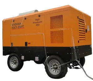 Kaishan brand KSCY580/17 6CT8.3 diesel 17 cubic mobile screw air compressor