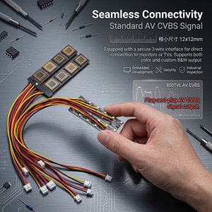 Modulo Telecamera Analogica CVBS 800TVL a Colori o in Bianco e Nero, <span class=keywords><strong>Mini</strong></span> <span class=keywords><strong>Cam</strong></span> CMOS Invisibile, Micro Telecamere per FPV, DC3.3V-5V - Product Image 5