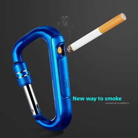 Nouveau briquet USB créatif en forme de mousqueton, coupe-vent personnalisé, avec fil chauffant électrique