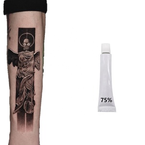 Crème de Récupération Bio pour Tatouages – Formule Naturelle Blanche Contre les Rougeurs et Gonflements Post-Tatouage pour Encre de Tatouage - Product Image 1