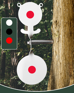 Objetivo giratorio <span class=keywords><strong>de</strong></span> acero al carbono <span class=keywords><strong>de</strong></span> alta dureza con forma <span class=keywords><strong>de</strong></span> oso, altamente visible y <span class=keywords><strong>de</strong></span> retorno automático para tiro. - Product Image 3