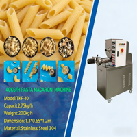 Machine à pâtes semi-automatique commerciale 40 kg/h TXF-40 en acier inoxydable 304, extrudeuse de pâtes à petite échelle avec moteur