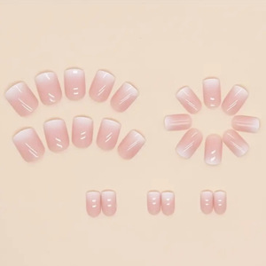 Faux ongles français en forme d'amande, magnifiques, de style européen et américain, entièrement recouverts, neufs, processus de fabrication - Product Image 3