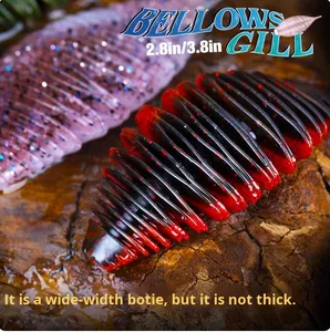 Esca da Pesca OEM a Forma di Verme Morbido 2.8in/7.2g 3.8in/14.2g TRILOBITE Texas Rig <span class=keywords><strong>Esche</strong></span> <span class=keywords><strong>Artificiali</strong></span> in <span class=keywords><strong>Silicone</strong></span> per Bass e Luccio - Product Image 4