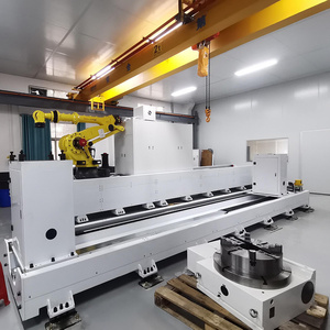 Rail linéaire robotisé à 7 axes de longueur personnalisée - Boîte de vitesses motorisée contrôlée par PLC - Solution non standard pour applications multi-auto de longueur personnalisée - Product Image 2
