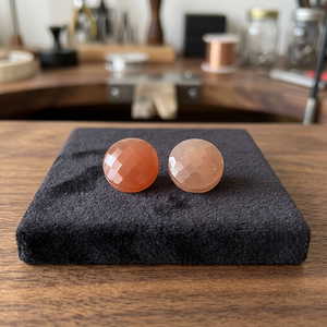Piedra Preciosa Suelta de Piedra Lunar Rosa Natural, Forma de Cojín, Cabujón, Forma de Pera, para Colgante, Fabricación de Joyería DIY, Marca Gopika - Product Image 2