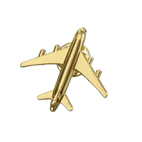 Broche d'avion 3D dorée pour homme, thème Malte, en émail dur, en métal, thème pyramide, marque SY