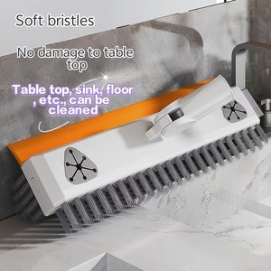 Support mural de nettoyage de salle de bain en fer trois-en-un avec rainure de sol sans angle mort pour <span class=keywords><strong>brosse</strong></span> de toilette <span class=keywords><strong>balai</strong></span> grattage balayage - Product Image 2