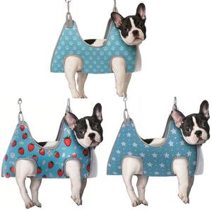 Personnalisé Kawaii bricolage animal de compagnie cintre coupe ongles cheveux toilettage hamac accrocher fronde harnais personnalisé chat chien fronde pour la coupe - Product Image 1