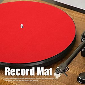 Rouge Blanc Gris Noir Couleur Client Logo Impression Feutre Slipmats DJ Platine 12 "LP <span class=keywords><strong>Vinyle</strong></span> Record Slip Mat Réduire Les Bosses De Vibration - Product Image 3