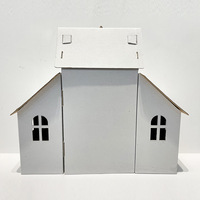 Maison de puzzle 3D en papier créative faite à la main, jouet de montage DIY, maisonnette pour enfants de maternelle