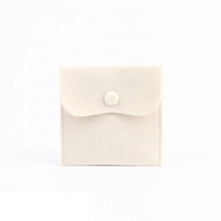 Petite taille de boucles d'oreilles en velours de luxe, sacs d'emballage cadeau, bijoux, sacs de poche pour boucles d'oreilles
