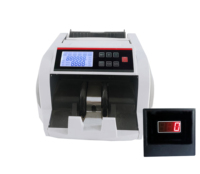 Compteur de billets portable USD, EUR, IDR, machine de comptage de billets de banque mixte, H-3600
